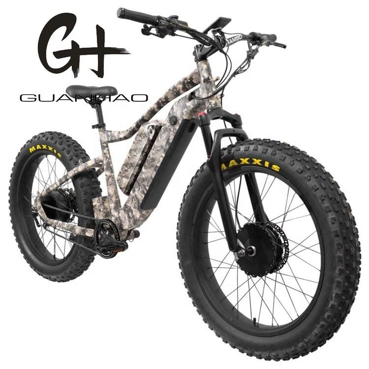 Centrale motor 26&quot; 4.0 Fat Tire Volwassenen elektrische fiets met dubbele batterij 48V1000W X2WD CE
