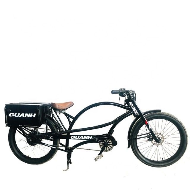 40AH batterij langeafstands elektrische chopper fiets met 48V stroomtoevoer en dubbele batterij