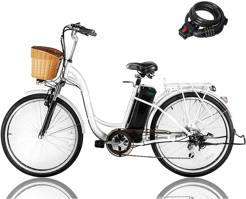 26&quot; wielgrootte 6S 250W E-bike Elektrische vrouwen stadsfiets aangedreven door lithiumbatterie