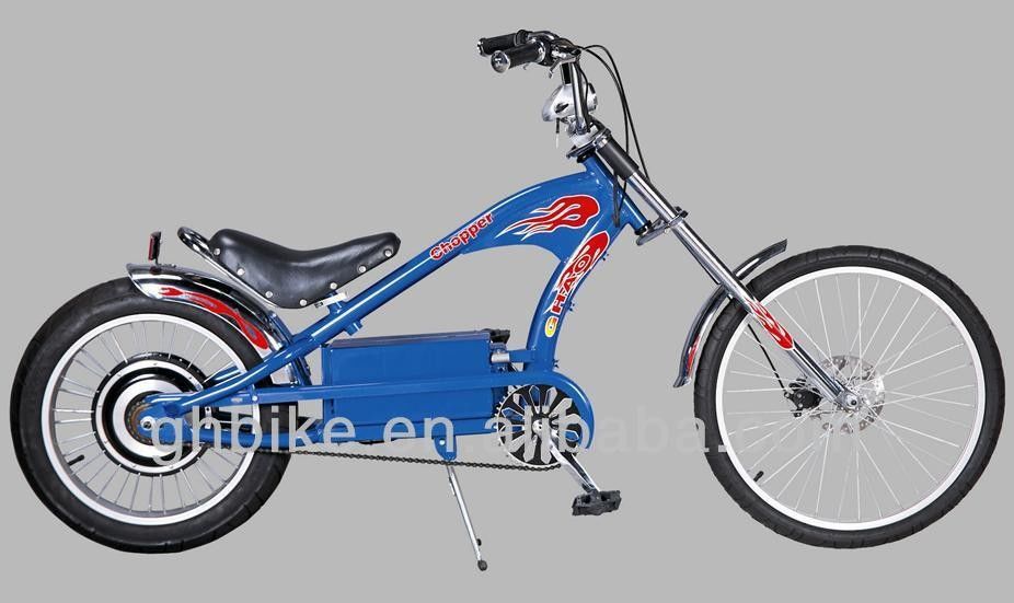 24&quot;-20&quot; Chopper elektrische fiets fiets met lithiumbatterie stroomtoevoer en schijfrem