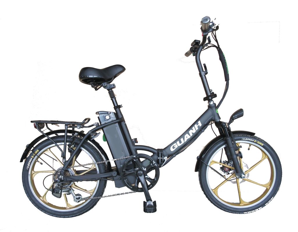 Opvouwbare elektrische fiets voor Israël Groene fiets 350W Mag Wheel 36V Spanning 7 Speed Gears