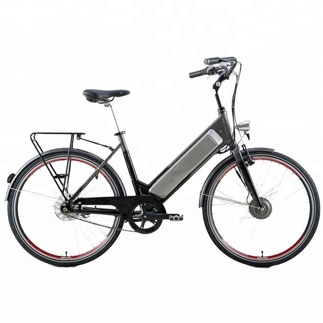 Single Speed 200-250W Green City Electric Bike voor de Europese markt 26 inch A2B in groen