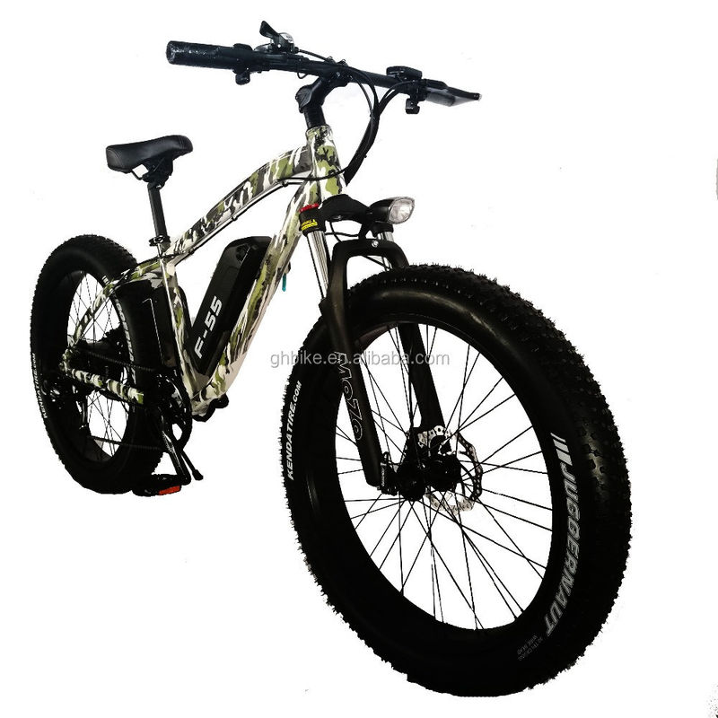 26 inch 750W camouflage legerkleur sneeuw elektrische fiets 48V geen opvouwbaar